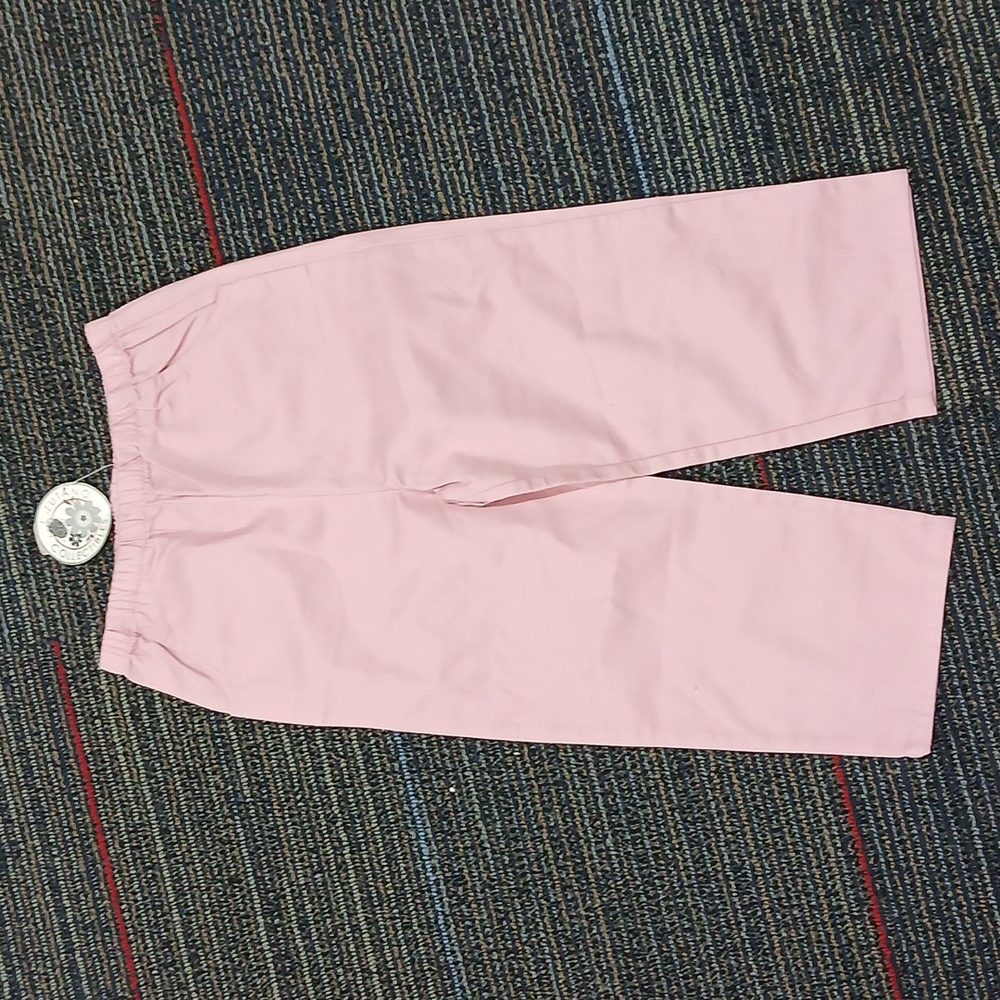 Zutano Pink Twill Cropped Pants Size 6 NWT